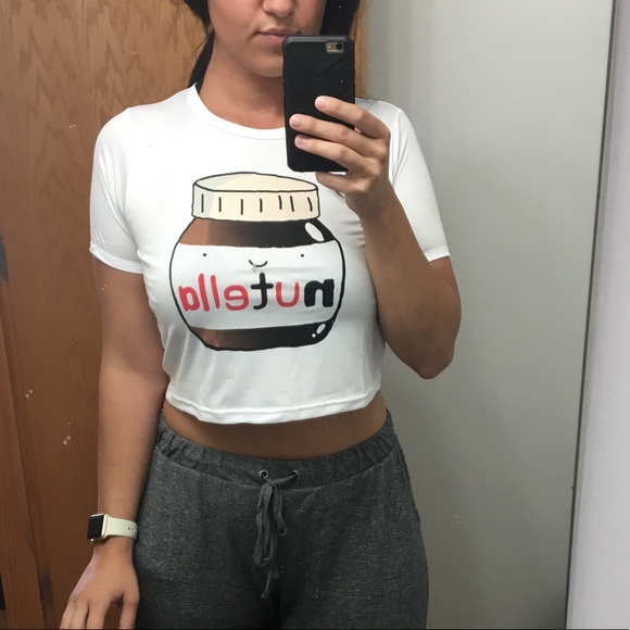 CROPPED NUTELLA TOP - Picture 4 of 6